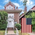 thumbnail image 4 of USA Flag American Garden Flags 12x18 Double-Sided Small Burlap Yard Flag Decorations for Outdoors(USA), 4 of 6