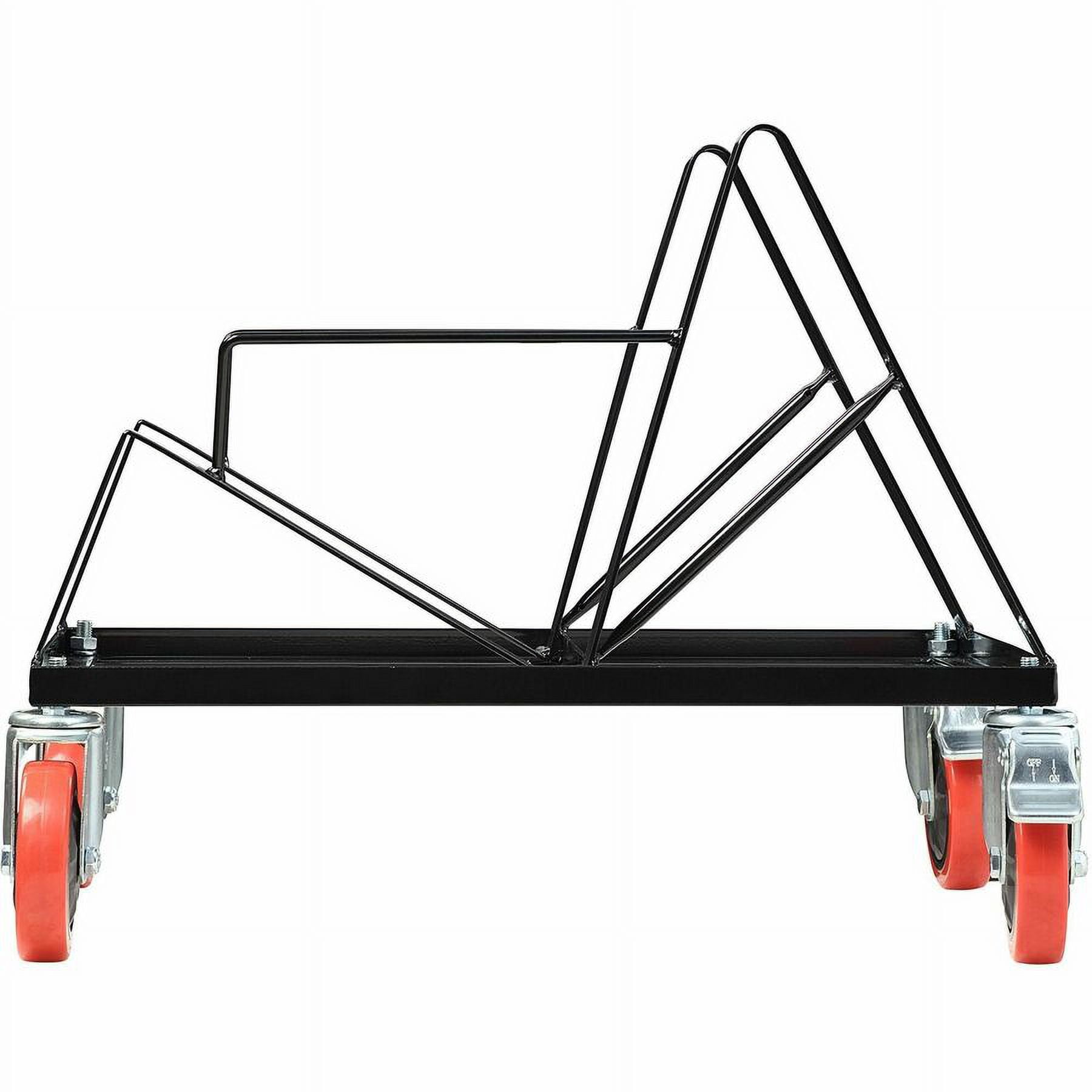 Lorell LLR62538 Lorell Stack Chair Steel Dolly, Black