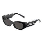 Dolce & Gabbana DX 6003 Plastic Childrens Cat-Eye Sunglasses Black 48mm Child