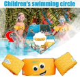thumbnail image 3 of Chaleco salvavidas para niños, chaleco salvavidas para nadar, charco, anillos para el brazo, varios estilos, color naranja, 3 of 3