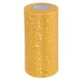 thumbnail image 1 of Uxcell Tulle Fabric Rolls, Fabric Spool Tulle Sparkling Ribbon Netting Sequin for DIY Tutu Skirts Crafts Wedding Gold, 1 of 6