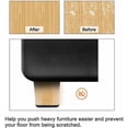 thumbnail image 4 of 24 Pieces Teflon Furniture Glides 25mm Chair Leg with Screws Teflon PTFE Glides Pad Chair Glider Pad Square Screw-in Chair Leg for Office Chair Floor, 4 of 5