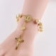 thumbnail image 2 of EeaseMX Pulsera Cruzada Cruzada Puerta Artificial Rosario Pulsera Joyería para Mujeres y Niñas (Plateado), 2 of 8