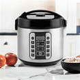 thumbnail image 3 of Housewares Professional 20-Cup (Cooked) / 5Qt. Digital Rice Cooker, Steamer, and Slow Cooker Pot with 10 Smart Cooking Modes, Including Sauté-then-Simmer, 3 of 6