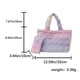 thumbnail image 5 of Bolso Mano Acolchado para Mujer Hombro Gran Capacidad Con Juego Monedero () Púrpura, 5 of 5