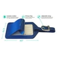 thumbnail image 2 of Cobalt Blue Genuine Top Grain Leather Luggage Tag, 2 of 3