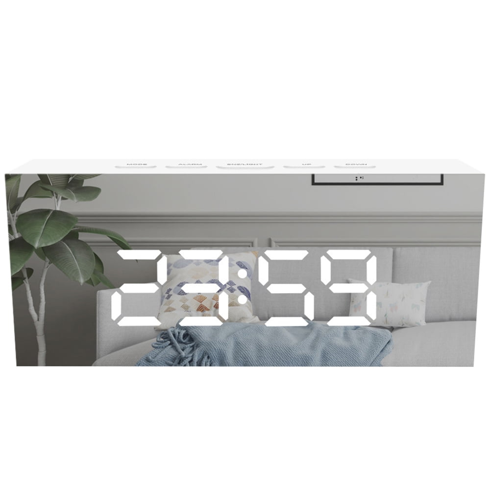 NUOLUX 1 Set Adjustable Brightness Digital Alarm Clock Easy to Set LED