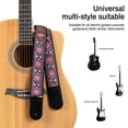 thumbnail image 7 of AODSK Cotton Embroidery Guitar Strap 2" Adjustable for Acoustic Electric Bass Ukulele with Picks Guitarists Gift, 7 of 7