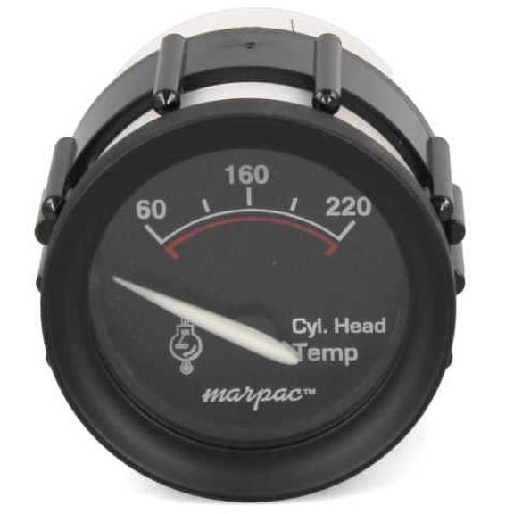 Faria Boat Temperature Gauge GP8026A | Cylinder Head Marpac 2 Inch