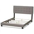 thumbnail image 4 of Baxton Studio Audrey Fabric Tufted Full Bed in Light Grey, 4 of 8