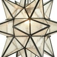 thumbnail image 2 of Moravian Star Pendant Chandelier Seeded Glass Black Light 19 Inches, 2 of 10