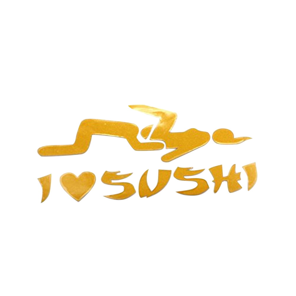 I Love Sushi Adult Funny car bumper sticker window decal 5 x 3