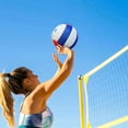 thumbnail image 3 of Voleibol JIUERYUN, talla oficial, brillante, blanco, rojo y azul, poliuretano, 3 of 9
