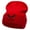 Red, variant on Butcher Embroidered 12 Inch Long Knitted Beanie - White OSFM