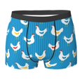 thumbnail image 6 of Men's Boxer Briefs, Unique Cute Chicken Blue Soft Comfy Mens Underwear Boxer Briefs Breathable With Widen Waist, 6 of 7