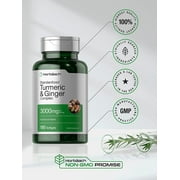 Turmeric & Ginger Complex | 3000mg Supplement for Men and Women | 180 Softgel | by Horbaach