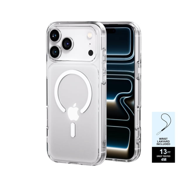 Funda de teléfono PAUL B para iPhone 17 Pro Max con MagSafe Clear
