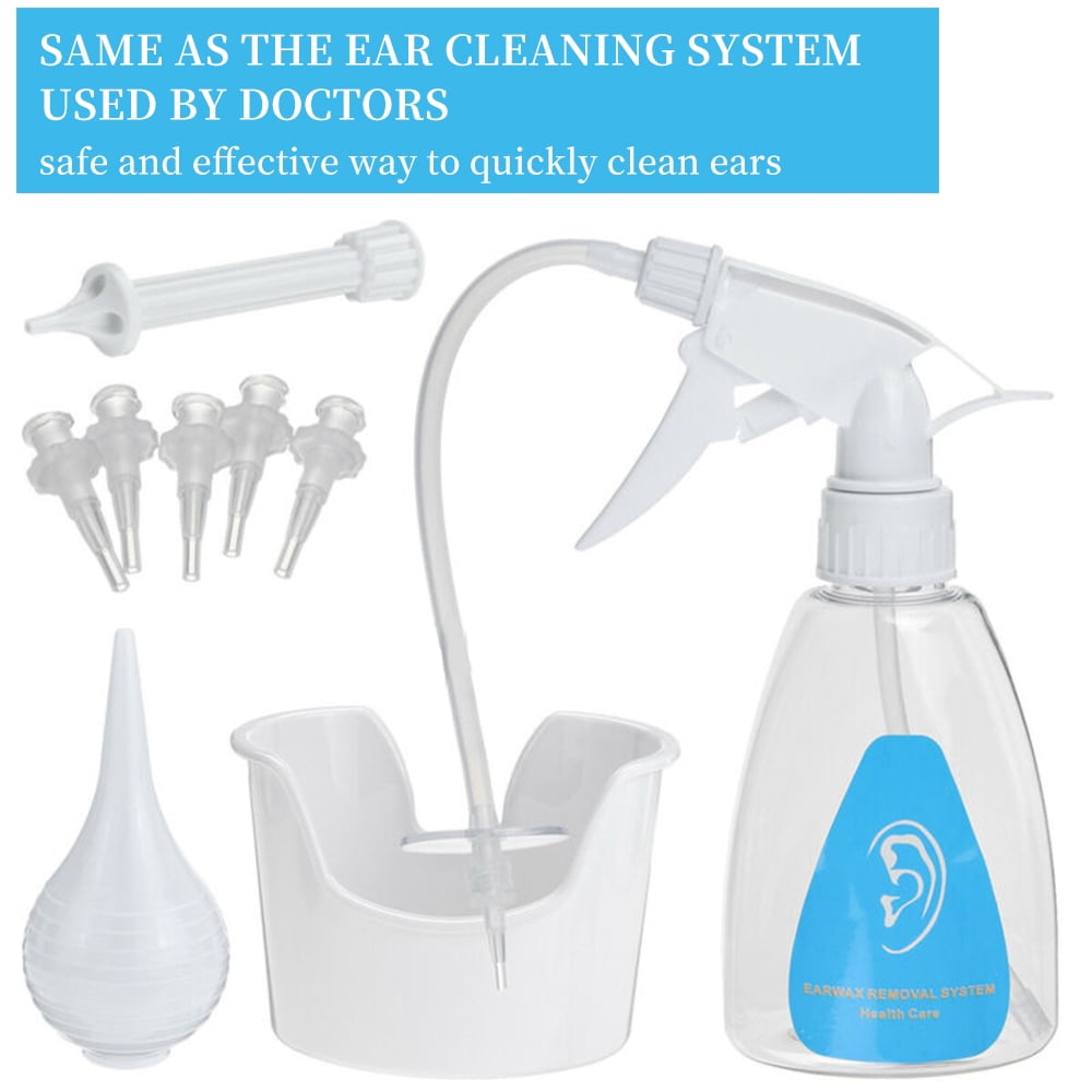 HOTBEST Ear Wax Removal Cleaner Tool Earwax Remover Cleaning Kit Irrigation Basin Tips