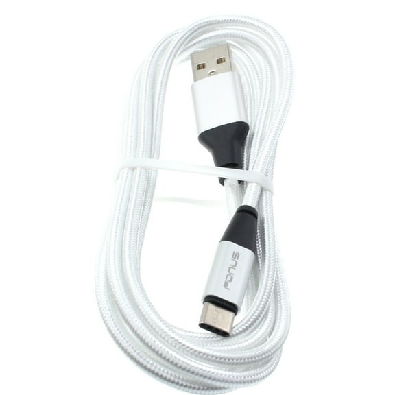 Type-C 6ft USB Cable for Jitterbug Smart3 Phone - Charger Cord Power Wire USB-C Long D2K Compatible With Lively Jitterbug Smart 3 Model