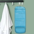 thumbnail image 3 of Unique Bargains 1 Pc Foldable Hanging Solid Makeup Bag Canvas Sky Blue, 3 of 5