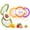 Yellow & Orange & Green & Purple, variant on Avocado Saver & Onion Storage Set of 4 Reusable Fruit and Veggie Savers - Ideal for Avocados, Tomatoes, Apples, Garlic, Onions, and More