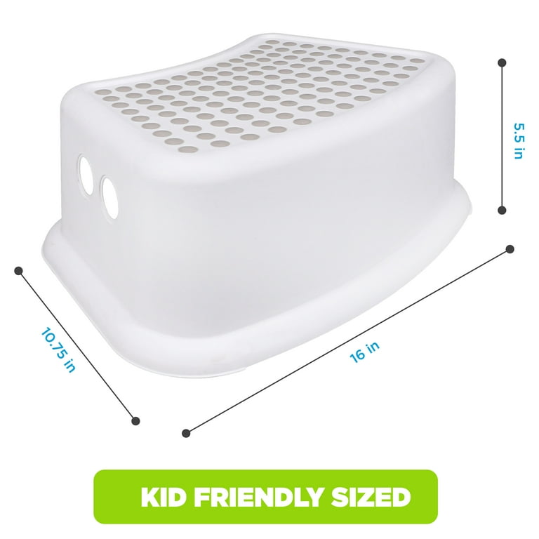Idea Factory Non Slip Step Stool White Walmart