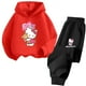 thumbnail image 3 of 2024 Lindo Anime Hello Kitty Niños Niñas Sudadera con capucha Traje con capucha Sudadera con capucha Moda Niños Estudiantes Adolescentes Casual Superior Casual De 3 A 14 Años Al Aire Libre, 3 of 5