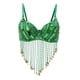 thumbnail image 1 of Traje de danza del vientre para mujer con lentejuelas y flecos, disponible en 5 colores Verde, 1 of 9