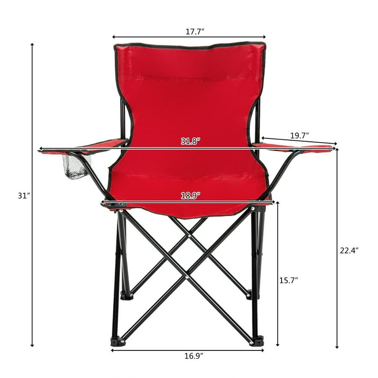 JINS&VICO Small Camping Chairs, Made of Iron Pipe 600d Oxford