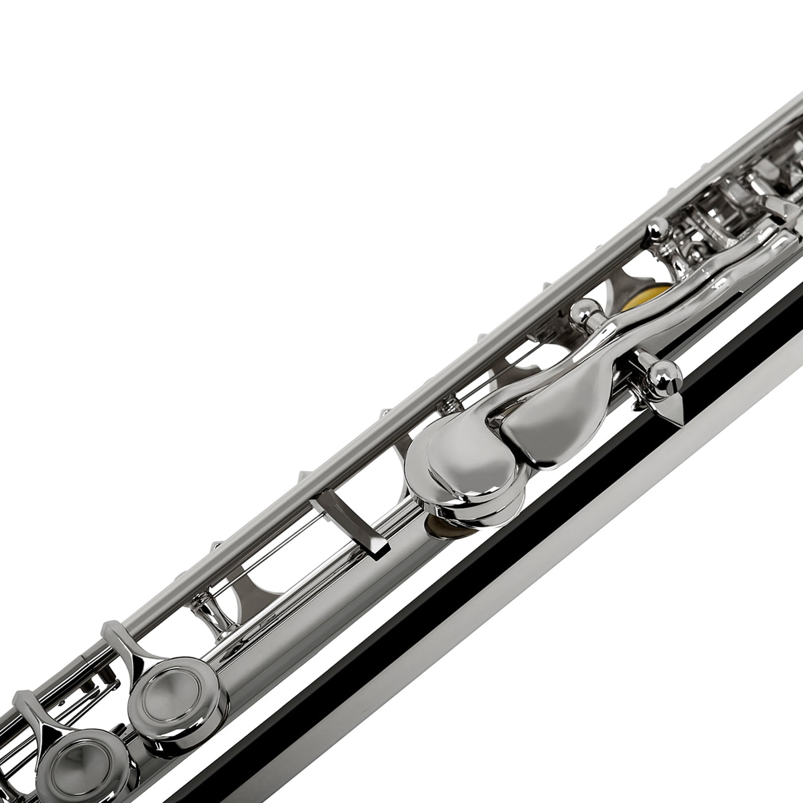 Dcenta 16 Keys Closed Hole Flute with Cleaning Kit, Carrying Case, & Screwdriver, White copper