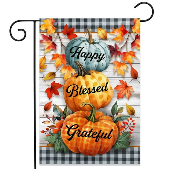 Briarwood Lane Happy Blessed Grateful Double-Sided Garden Flag