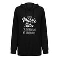 thumbnail image 4 of Fesfesfes Women Hooded Casual Print Hooded Long Sleeve Round Neck T-Shirt Top Under $10, 4 of 5