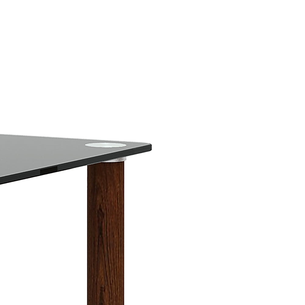 Kadyn End Table, 2-Tier Bedside Table with Storage Shelve, Side Table for Living Room Bedroom, Black + Walnut Kadyn End Table, 2-Tier Bedside Table with Storage Shelve, Side Table for Living Room Bedroom, Black + Walnut