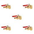 thumbnail image 1 of ZheElen Valve à Bille en Laiton Fileté Polyvalent pour des Utilisations Multiples 20mm 8mm Rouge 5Set, 1 of 6