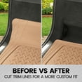 thumbnail image 5 of Heavy Duty Cargo Liner Floor Mat-All Weather Trunk Protection, Trimmable to Fit & Durable HD Rubber Protection for Car SUV Sedan Auto, Beige (MT785BGAMw1), 5 of 7