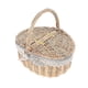thumbnail image 1 of Handmade Wicker Basket With Handle Wicker Camping Picnic Basket Lids, 1 of 3