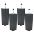 thumbnail image 1 of AMLESO 4 Pcs 5.9 Pouces Pieds de Lit en Plastique Protecteur de Sol M8 Filetage, 1 of 8