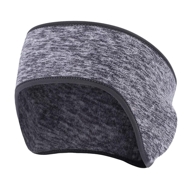 Calentador de orejas de vellón Zulema gris 26x12cm