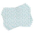 thumbnail image 1 of Ambesonne Blue Place Mats Set of 4, Watercolor Raindrops, Standard Size, Blue White, 1 of 6