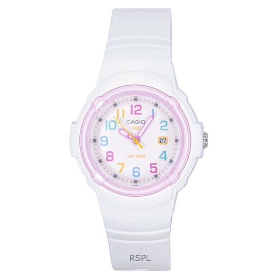 Casio Analog Bio-Based Resin Strap White Dial Quartz LX-800H-7A1V 100M Women's Watch