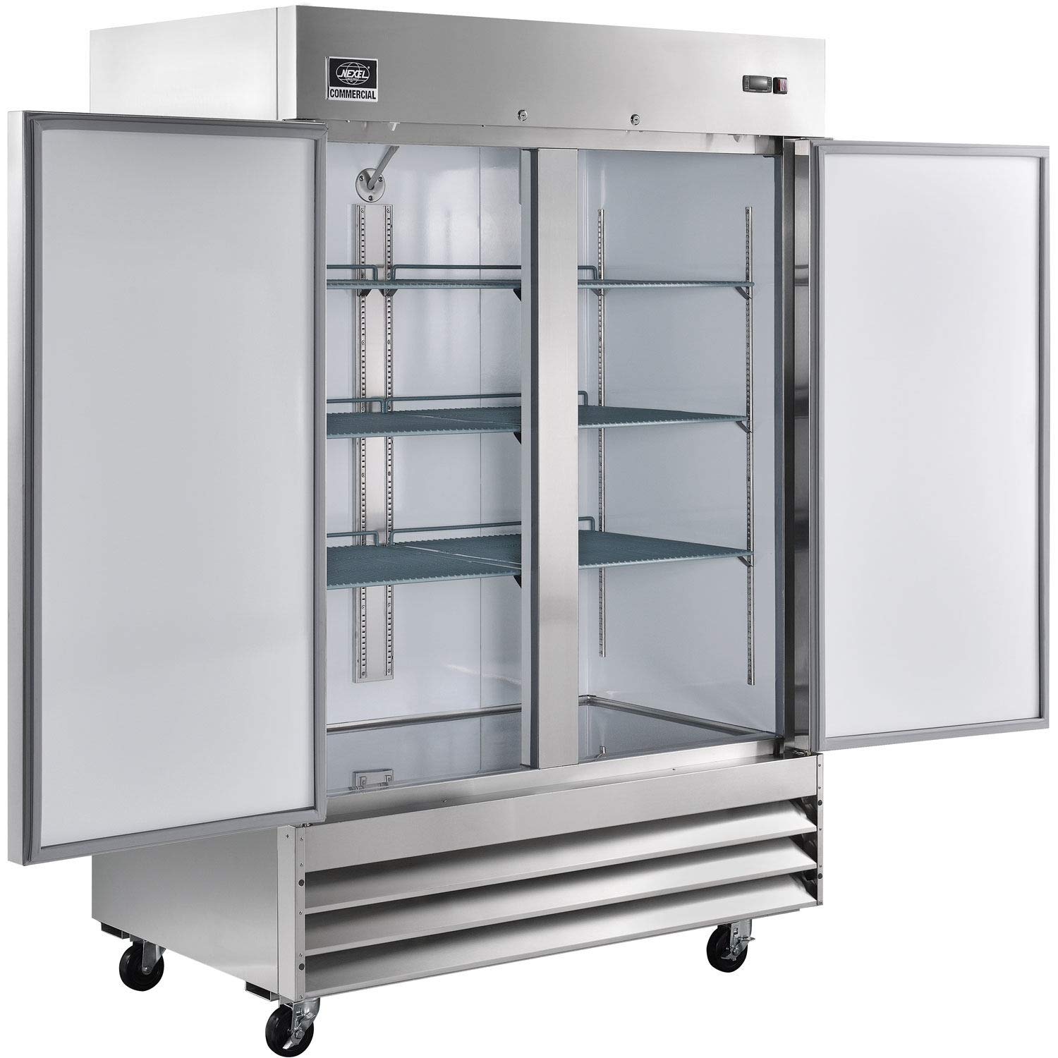 Nexel Reach-in  Freezer, 2 Doors, 54"Wx32.2"Dx82.5"H, 47 Cu. Ft.