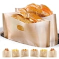 thumbnail image 1 of Non Stick Toaster Bags Reusable and Heat Resistant Easy to Clean,Perfect for Grilled Cheese Sandwiches (10), 1 of 7