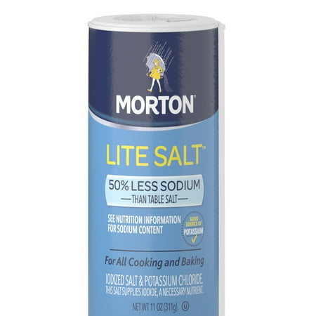 Morton Lite Salt, Low Sodium for a Heart Healthy Salt Alternative, 11 OZ (Best Low Sodium Salt)