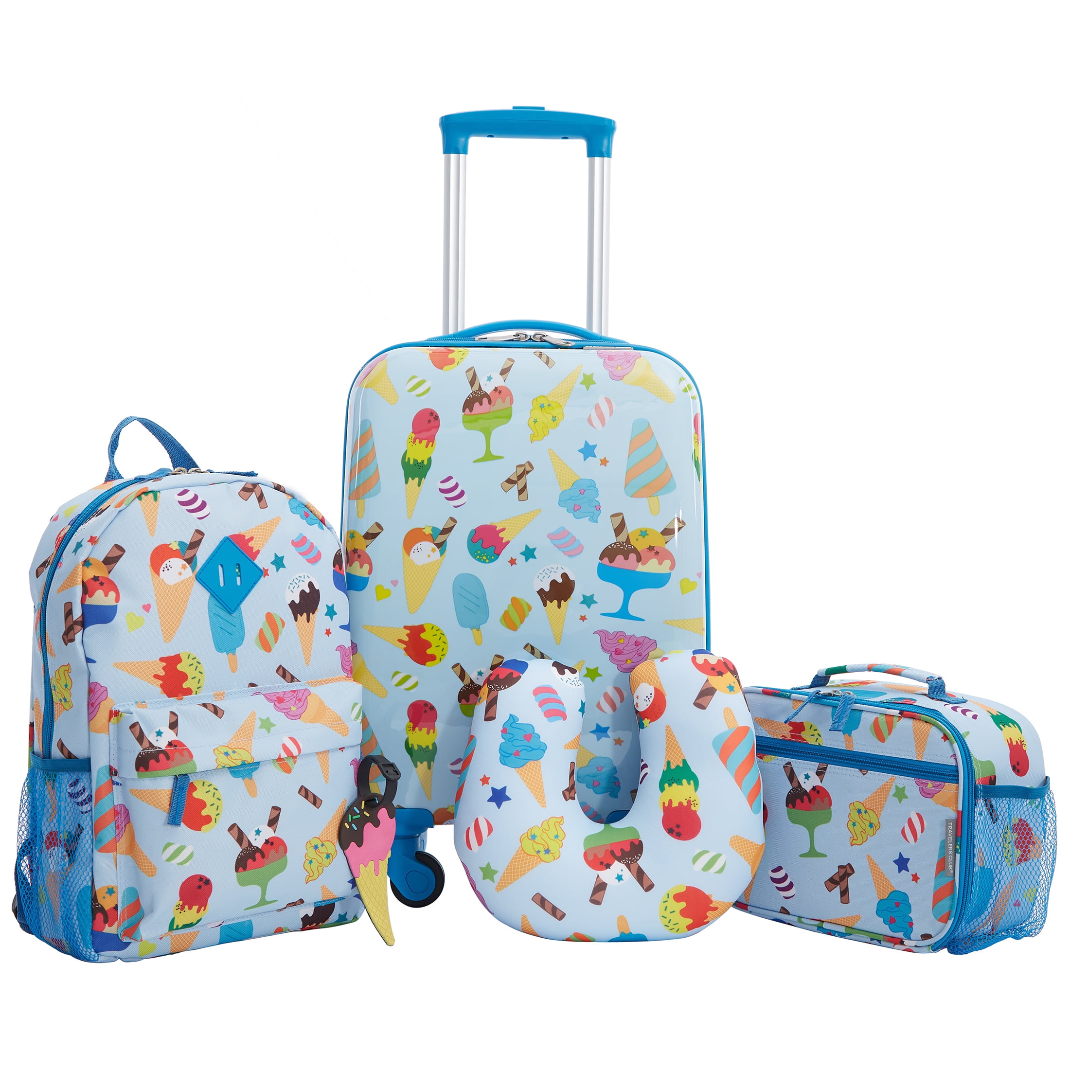 Travelers Club 5-piece Kids Luggage Set with 360° 4-Wheel Spinner