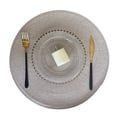 thumbnail image 1 of Tapis de Table Ronds Premium Tissés Parfaits pour les Repas de Noël Faciles à Nettoyer, 1 of 12
