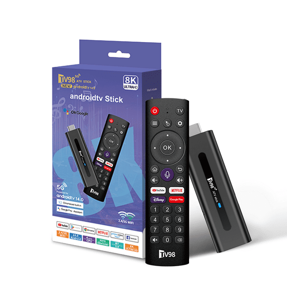 TV Stick 4K Ultra HD Android TV with Google Voice Remote Control Streaming Media Player Chromecast Built-in 2GB 16GB TV Stick