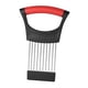 thumbnail image 4 of Soporte para cebolla para rebanar limón, cortador, picador, portátil, agarre cómodo, cebolla Negro y rojo, 4 of 9