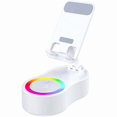thumbnail image 1 of wonima02 V5.3 Bluetooth Speaker Stand, 360° Rotating Multifunctional Audio Video Stand with HiFi Surround Sound, 8KG Load Capacity for Phones & Tablets, TWS/FM/RGB/NFC, 1 of 1