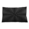 thumbnail image 1 of Ahgly Company Patterned Indoor Rectangular Midnight Gray Lumbar Throw Pillow, 13 inch by 19 inch, 1 of 5