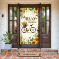 thumbnail image 5 of Decorative Design Hello Sunshine Sunflower Summer Banner Bicycle Basket Nature Illustration for Garden Party Indoor Decoration Outdoor Event, 5 of 8